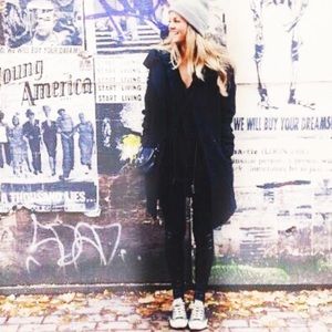 BABATON | Pearce Coat Wool Cashmere Black Hooded Pea Coat Aritzia